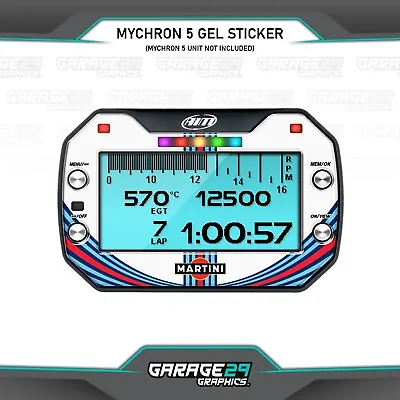 Martini Style Mychron 5 Gel Lap Timer Sticker • $19.88