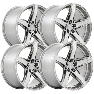 $1586 • Buy (Set Of 4) Staggered-Niche M270 Teramo 20  5x112 32mm Gunmetal Wheels Rims