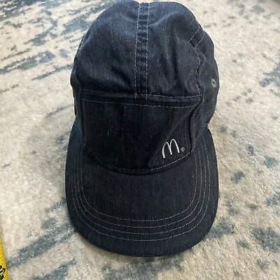 McDonalds 5 Panel Hat Unisex Adjustable Navy Employee Crew Work Uniform Apparel • $9.99