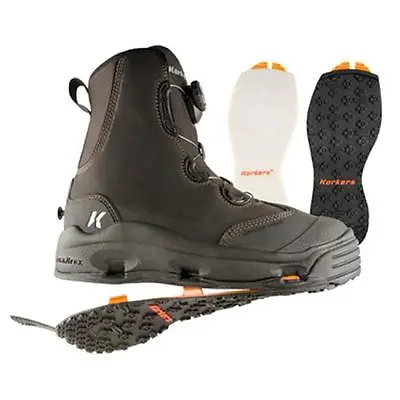 Size 11 Korkers Devils Canyon Wading Fishing Boot Felt + Kling-on Rubber Soles  • $209.99