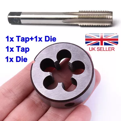 M14*1.5mm Metric Thread HSS Machine Threading Taper Plug Tap/Die/W/Round Die UK • £13.99