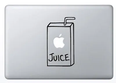 Apple Juice Box Apple Macbook Laptop Air Pro Decal Sticker Skin Vinyl Mac Humor • $3.99