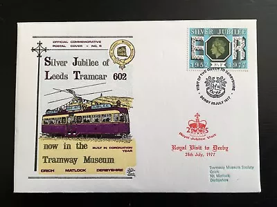£4.95 • Buy GB 1977 Leeds Tramcar 602 Silver Jubilee/ Royal Visit To Derby Cover (PSE393#) 