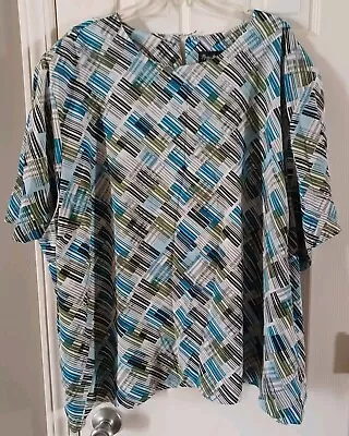 5X Maggie Barnes Dress Shirt Line Striped Pattern Silky Classic - READ • $5