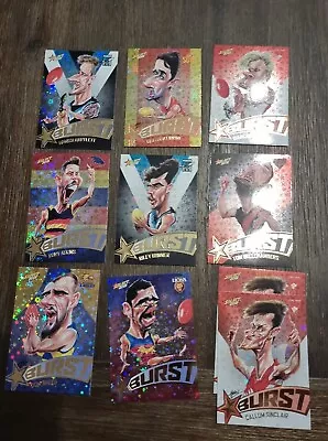 Select 2019 AFL Burst Cards • $2.20