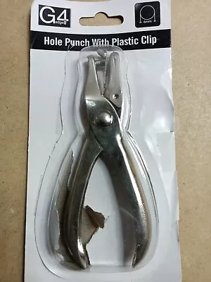 Brillaint Style Single Hole Punch Single Hole Pliers Punch One Hole Chrome Metal • £5.99