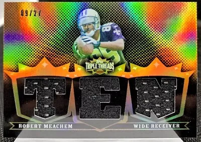 2007 Topps Triple Threads Game Worn Patch Robert Meachem RC Saints SSP # /27 🔥 • $14.99