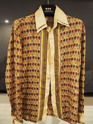 Stunning Vintage Gianni Versace Men's Silk Shirt Size 46 Medium.  FS To Lower 48 • $550