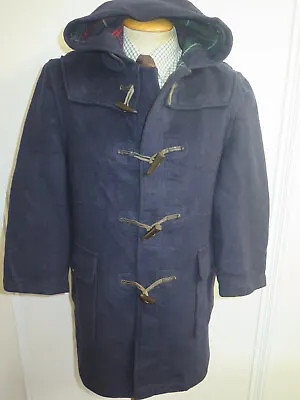 Vintage Gloverall Wool Duffle Duffel Coat Raincoat M 40  Euro 50 - Blue • $99.46
