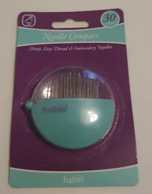 Haber Needle Compact 30 Pack Sewing Threading Embroidery Stitching Clothes Etc • £3.25