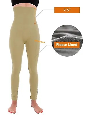 Women's High Waist Compression Top Tummy Control Thick Fleece Lined Leggings  • $13.95