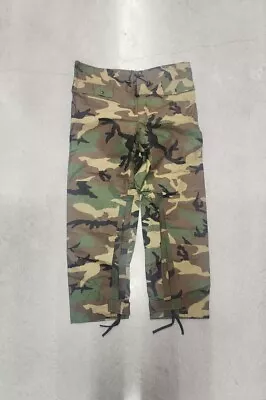 $44.74 • Buy U.S. MILITARY M81 Woodland ORC INDUSTRIES Rain Suit Pants Size Medium DATE 2001