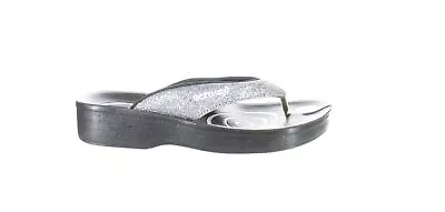 Aerosoft Womens Gray T-Strap Sandals EUR 37 (7325452) • $12.99