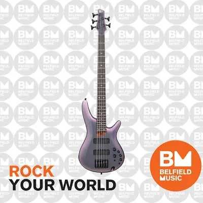 Ibanez SR505E-BAB Bass Guitar 5-String Black Aurora Burst - Belfield Music • $1449