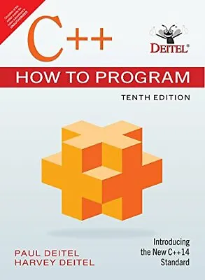 New: C++ How To Program By  Deitel Harvey 10th INTL Ed 'Free Ship From USA' • $30.81