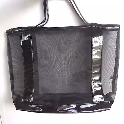 Lancome Black Mesh Beach Tote Bag Summer  Free Shipping!! • $11.99