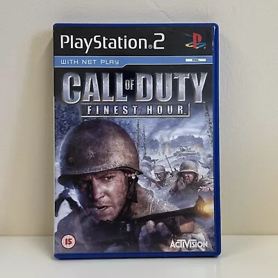 Call Of Duty: Finest Hour PlayStation 2 PS2 Action Video Game Tested Manual Inc • £3.95