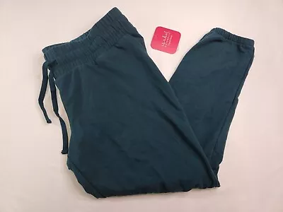 Isabel Maternity Womens Solid Teal Blue Jogger Pants Size XXL Drawstring Waist  • $7