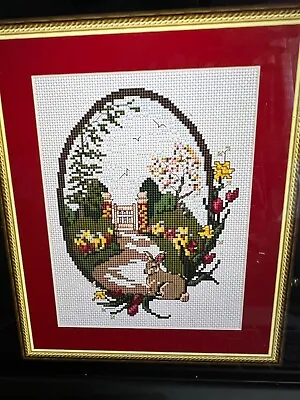 #156 Rabbit In The Country Cross Stitch Kit With Clear Chart & Quality Threads • £4.99