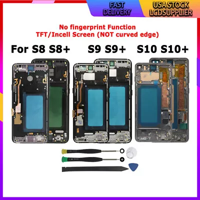 Incell/TFT LCD Display Frame For Samsung S10 S10+ S8 S8+ S9 S9+ Touch Digitizer • $48.49