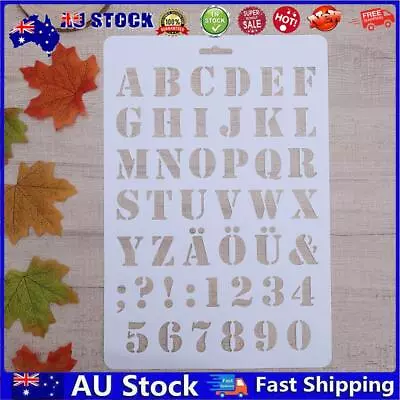 AU Lettering Stencil Letter Alphabet Stencils Painting Paper Craft Number Word • $6.57