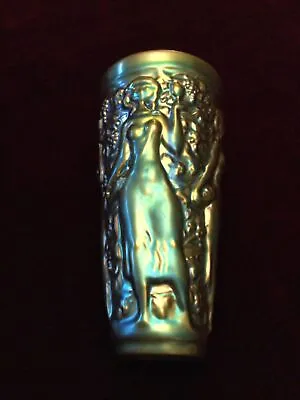 Zsolnay Eozin 6.5 “ Harvest Vase.Hungary.Art Nouveau. • £95