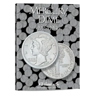 Mercury Dime 1916 To 1945 Set Coin Folder - Harris Album 2683 • $11.95