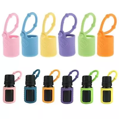 Silicone 5ml Roller Bottle Holder Sleeve Essential Oil Carrying Case • $5.23