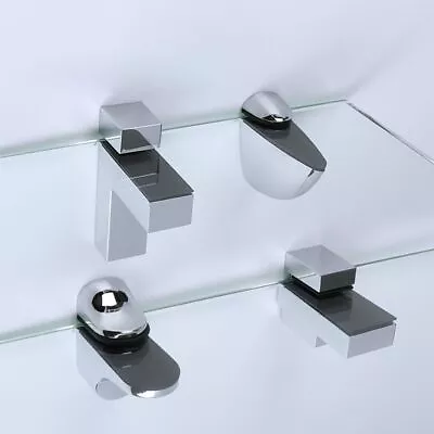 Adjustable Glass Shelf Support Wall Mount Bathroom Support Brackets  Home • $11.89