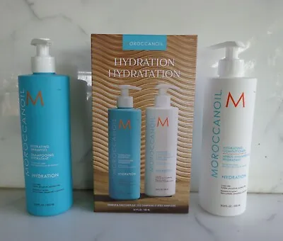 Moroccanoil Hydrating Shampoo HYDRATION 16.9 OZ And Conditioner 16.9 OZ DUO • $59.88