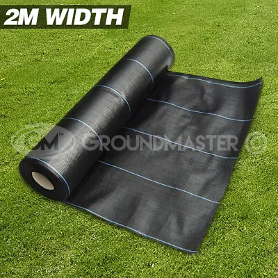 2m Wide Groundmaster™ Heavy Duty Weed Control Fabric Ground Cover  Membrane • £13.99