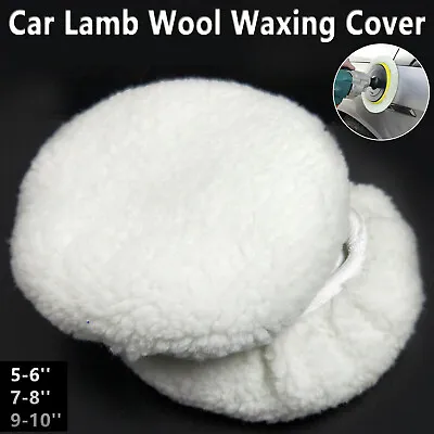 Auto Car Wax Polisher Pads Microfiber Polishing Bonnet Waxing Buffing Cover • $5.59