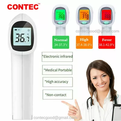 LCD Medical Home Contactless Alarm Type Forehead Thermometer One Key Operation • $17.99