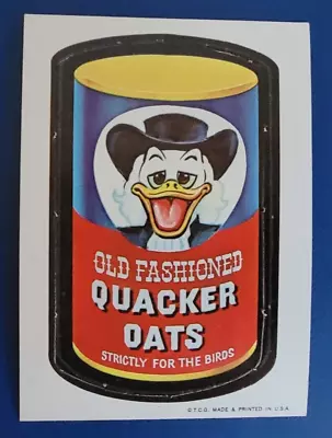 167 VINTAGE WACKY PACKAGES DIE-CUT #18 Of 44 QUACKER OATS @@ RARE VARIATION @@ • $399.95