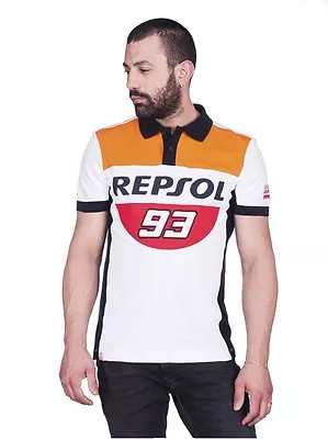 Official Marc Marquez 93 Repsol Honda Polo Shirt - 17 18502 • £41.99