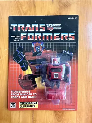 New Transformers G1 Reissue Red Cliffjumper Action Figure 80's Toy • £24