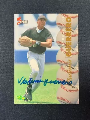 1995 Classic 5 Sport Baseball Vladimir Guerrero Signed Auto Card • $20