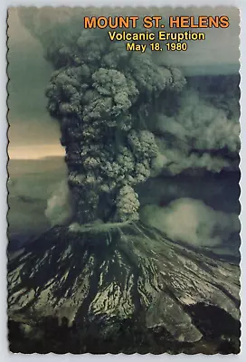 Mount St. Helens WA Volcanic Eruption May 1980 Aerial View 6x4 Vtg Postcard B18 • $4.95