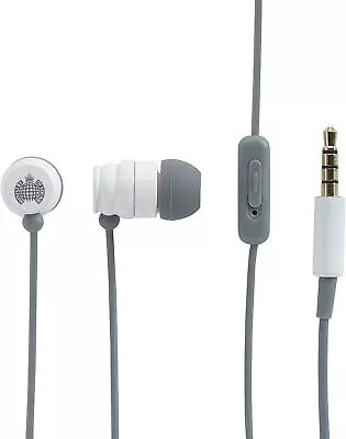 Ministry Of Sound Personal Stereo In-Earbuds Hands-Free Earphones - White/Grey • £14.99