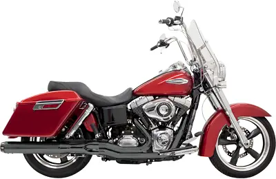 Bassani 2-1 Black 4  Road Rage Exhaust For 12-16 Harley Dyna Switchback FLD • $934.95