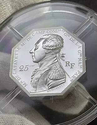 2020 France Lafayette Arrival In Boston 2 Oz Silver Proof Coin (COA/Box) • $349
