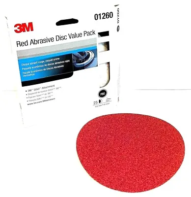 $13.70 • Buy 6  Psa Stikit Red Abrasive Sanding Discs - 80 Grit - 3m #01260 - 25 Pieces 