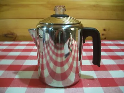 4-8 Cup Stainless Steel Stove Top Coffee Percolator /Filter Basket And Lid • $20.75