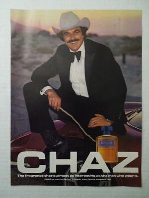 $14.99 • Buy 1980 CHAZ Cologne For Men Magazine Ad - Actor TOM SELLECK
