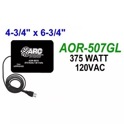 ARC AOR-507GL FAA Approved 4.75  X 6.75  Rubber Oil Pan / Sump Heater AC 120V • $109.99