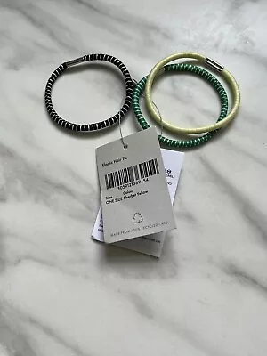 Sweaty Betty Elastic Hair Ties Pack Of 3 Yellow Green Black BNWT Gym Yoga • £5.49