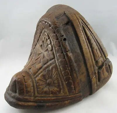 Early Spanish Colonial Wooden Stirrup Decorative Incised Carvings • $85