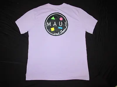 NWOT Maui And Sons Classic Cookie Round Logo T-shirt Purple Size XL • $14.99