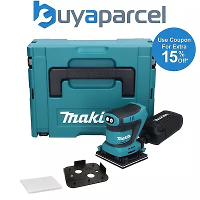 Makita DBO481ZJ 18v LXT 114mm 1/4 Sheet Finishing Cordless Palm Sander + Makpac • £104.99