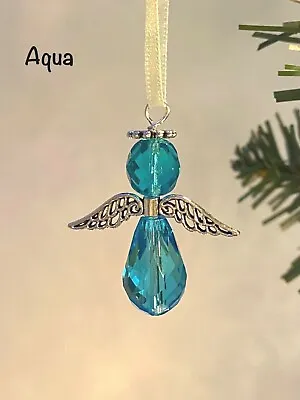 £4.99 • Buy Hanging Glass Angel Ornament, Guardian Angel, Fairy Sun Catcher, Christmas Angel